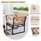7-Piece Outdoor Lounge Set with Cushions and Bungee Rope Chairs